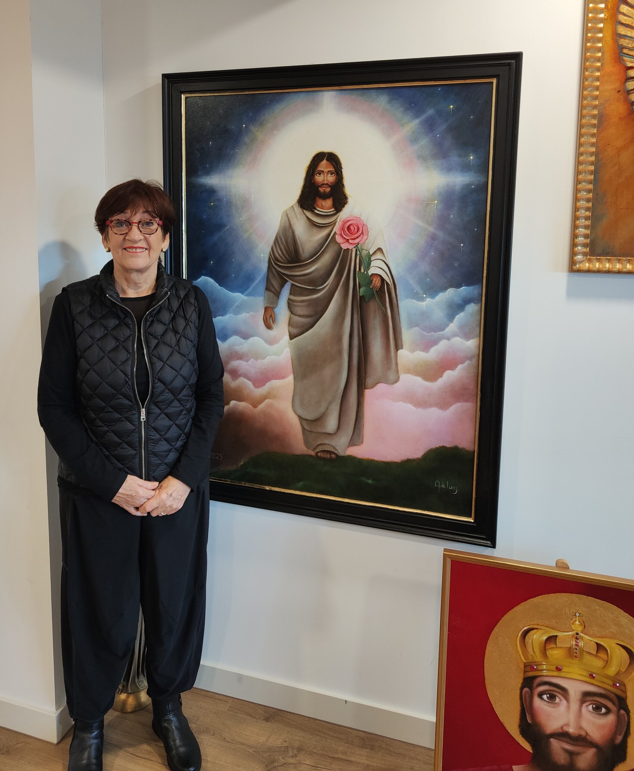 kunstenaar Anneke de Lang - Jezus roos
