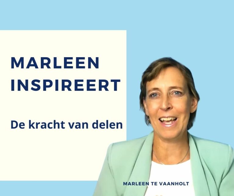 marleen inspireert-kracht van delen