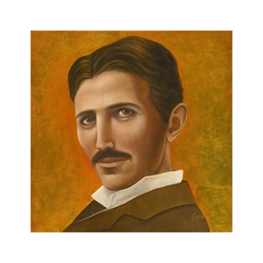Tesla- Anneke de Lang (Giclee op aquarelpapier, incl passe-partout)