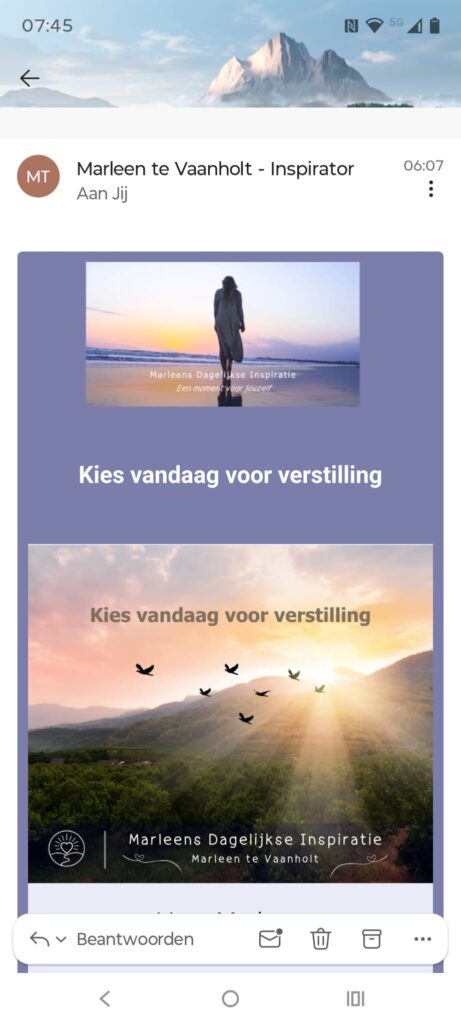 Example 1: Marleen's Daily Inspiration A