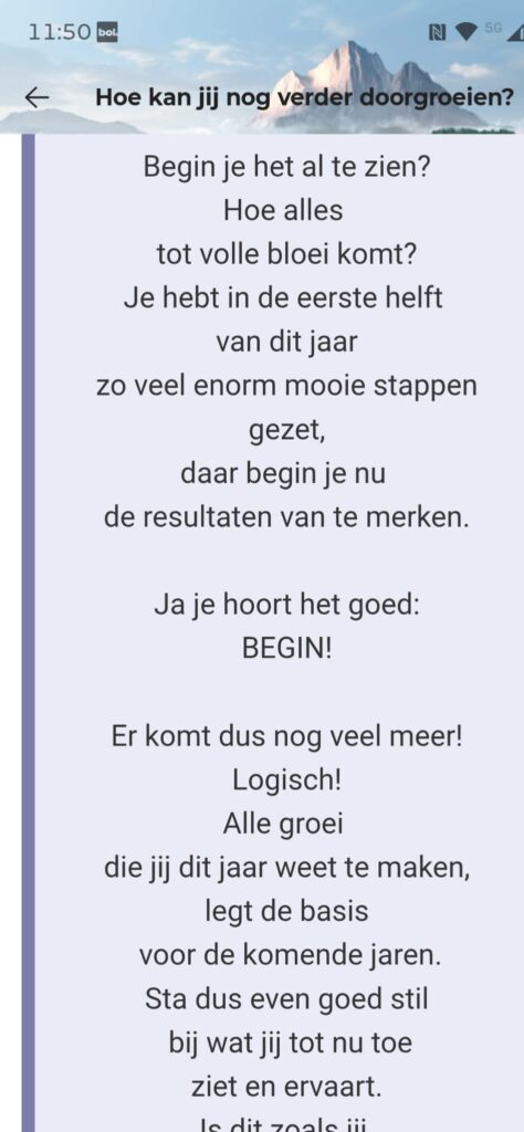 Example 5T: Marleen's Daily Inspiration
